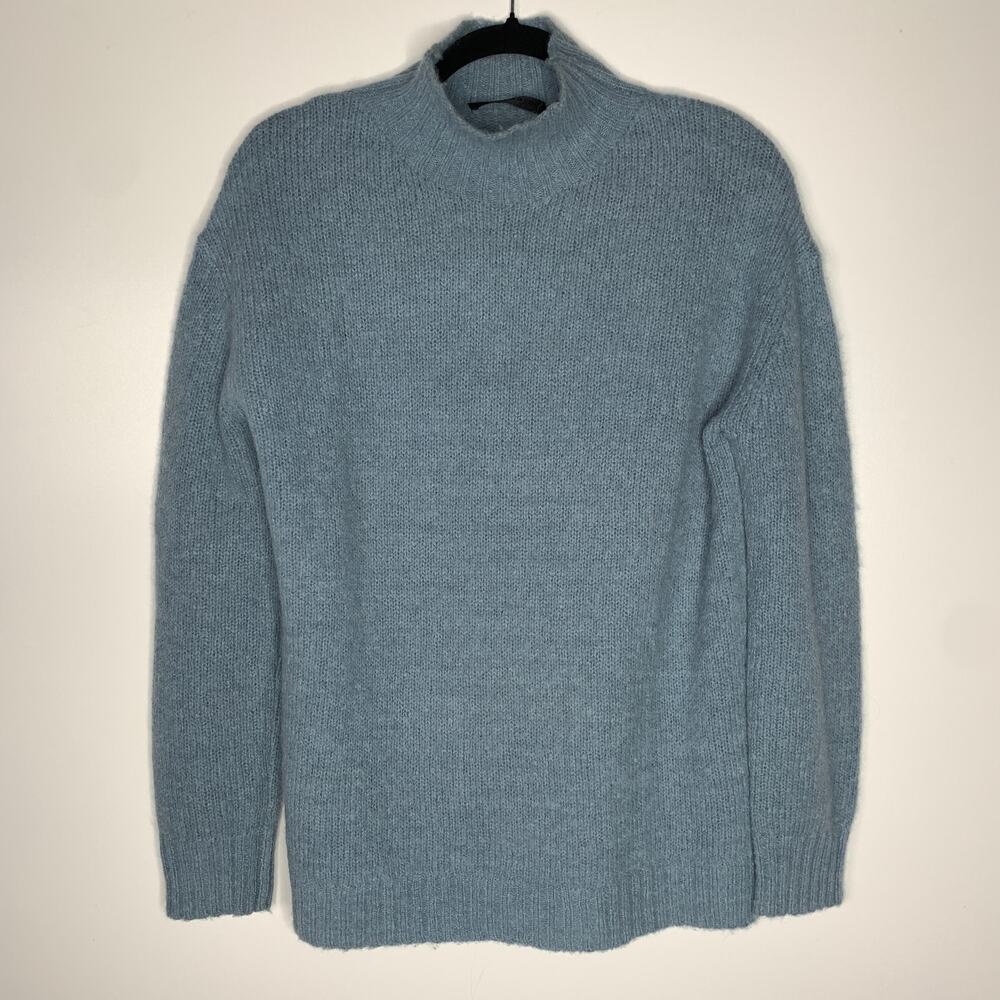 Jenni Kayne Alpaca & Wool Blend Oversize Mock Neck Sweater Size XS